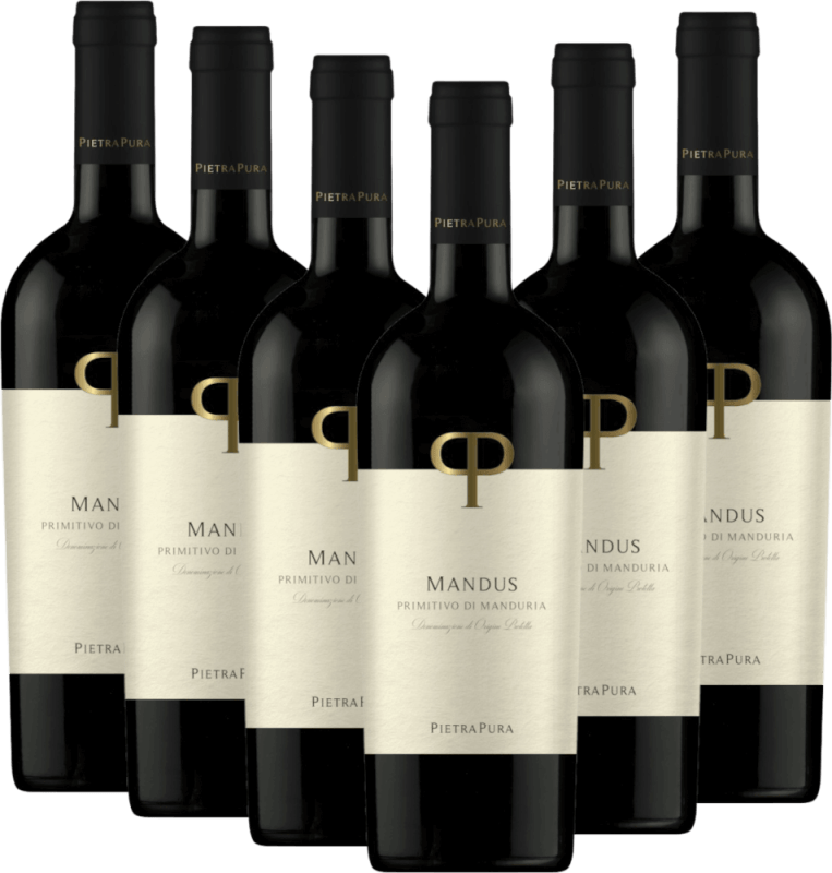 6er Vorteils-Weinpaket - Mandus Primitivo di Manduria DOC - Pietra Pura