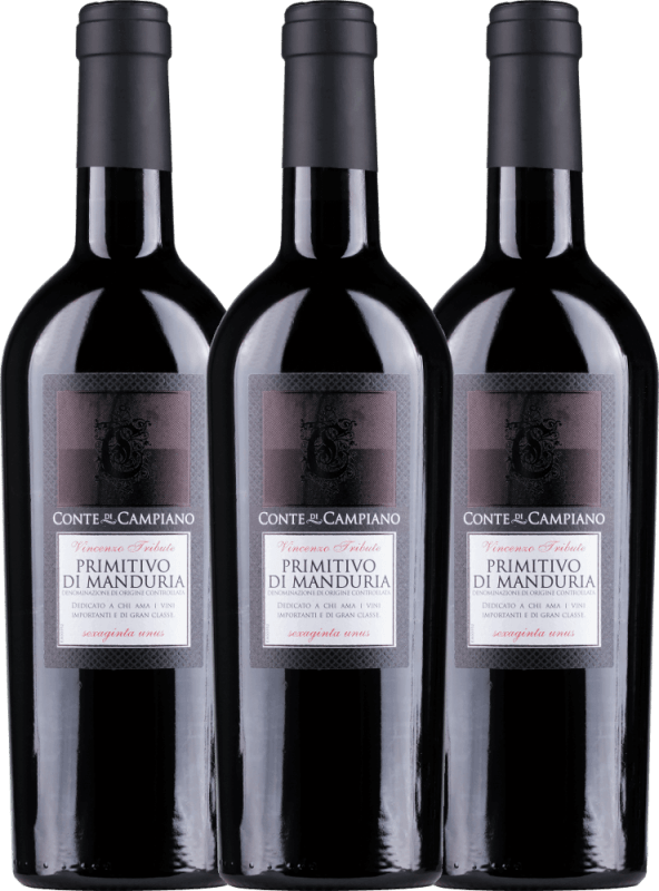 3er Vorteils-Weinpaket Primitivo di Manduria DOC - Conte di Campiano