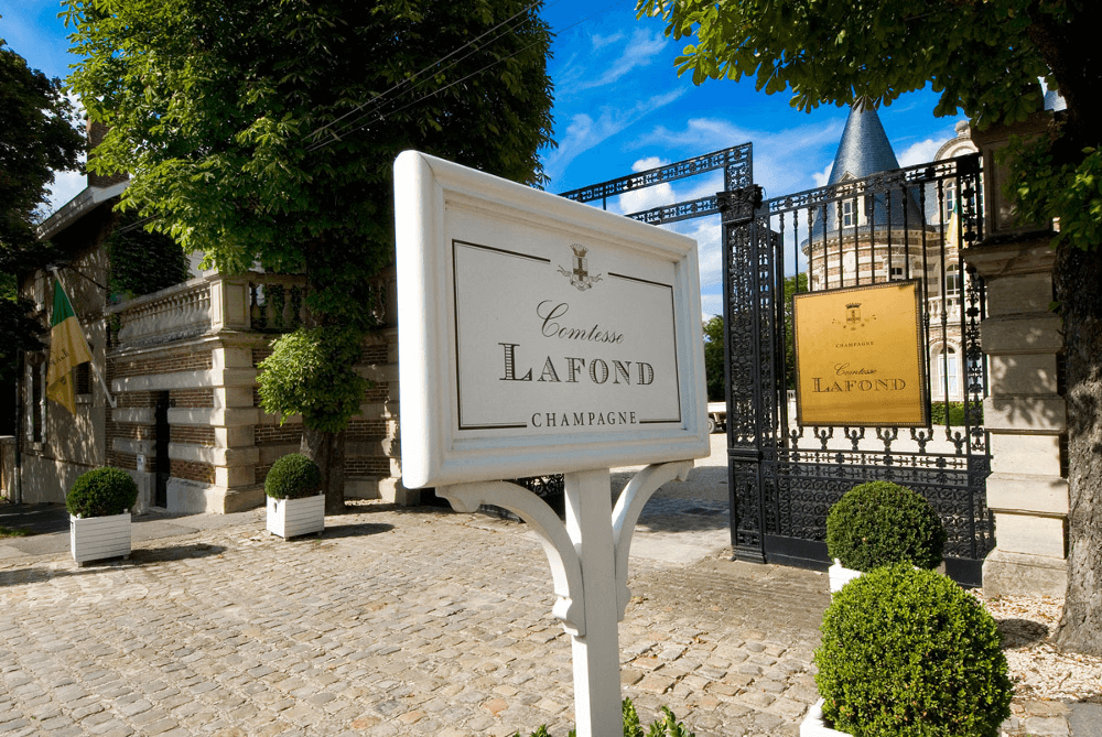 Indgangen til Comtesse Lafond-slottet Indgangen til Comtesse Lafond-slottet