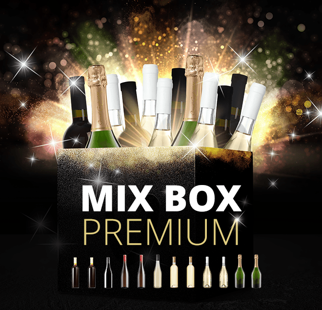 12er Premium Mix Mystery Box - udsøgt luksusvinmix med VINELLO