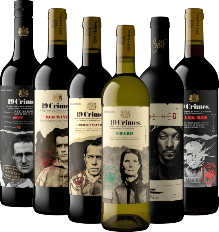 Kriminelt gode vine med 19 Crimes - 6x smagepakke