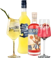 Vorschau: Sprudlende sommer med Licellino & Solrosa - 2x prøvepakke inkl. 2 glas